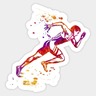 Track Runner Sprinter Sprinting - 02 Sticker